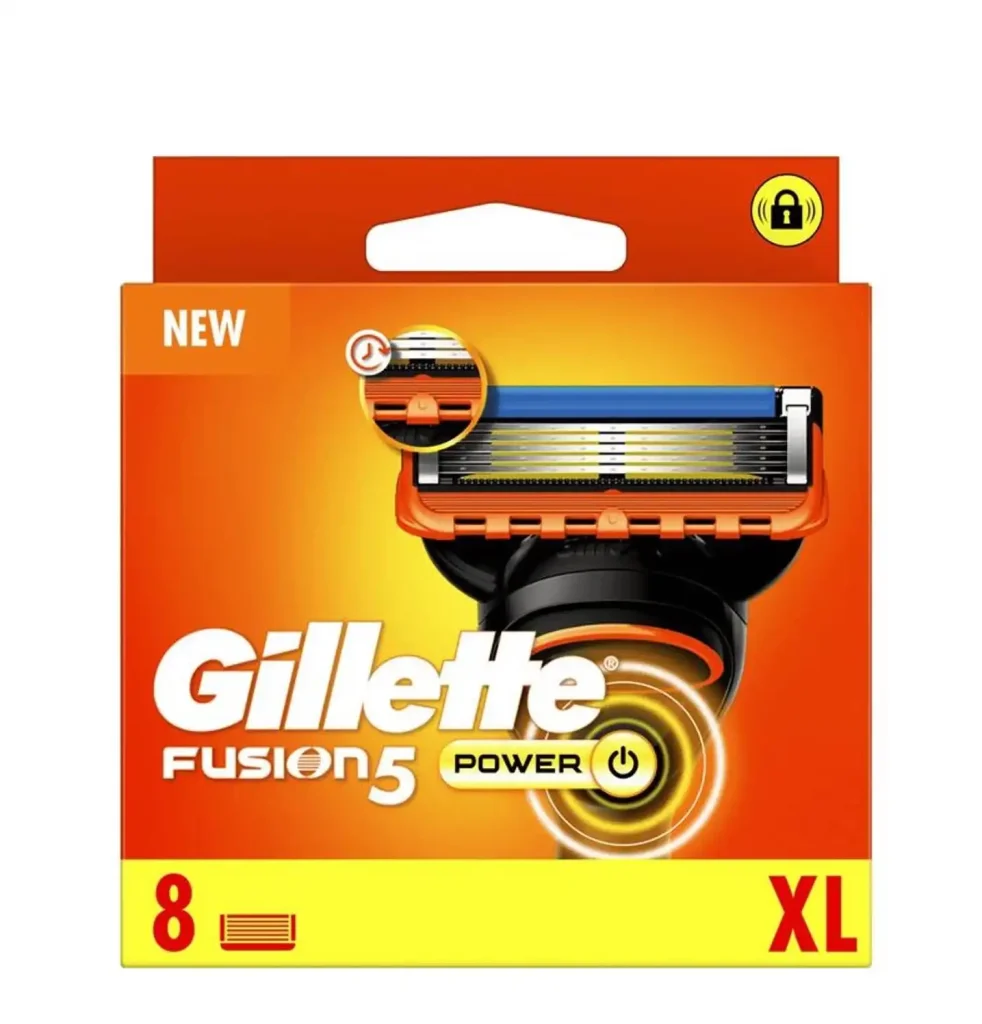 Gillette Fusion 5 Power udskiftningsblade, 8 stk.