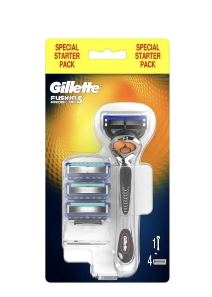 Gillette Fusion5 ProGlide med holder og 4 blade
