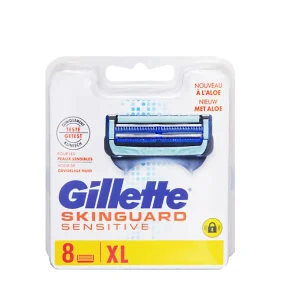 Gillette Skinguard Sensitive à l'aloe vera 8 lames de rechange