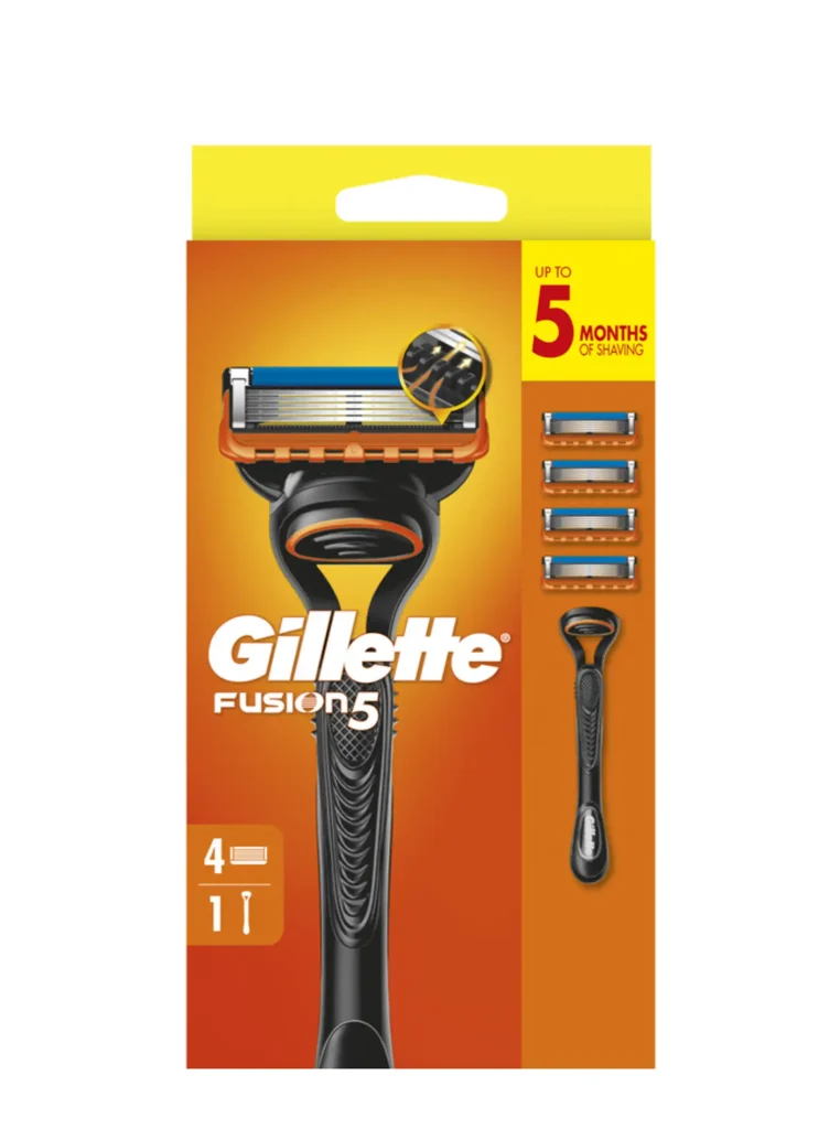 Maszynka Gillette Fusion5 dla mężczyzn + 4 ostrza