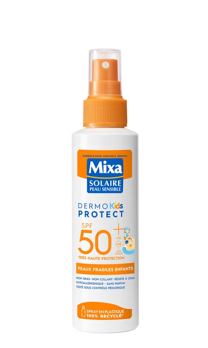 Mixa Dermo Kids Protect Spray Solaire Peaux Fragiles Enfants SPF50+ 175 ml