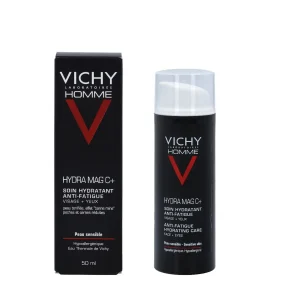 Crème de jour Vichy Homme Hydra Mag C+ 50 ml pour peaux déshydratées