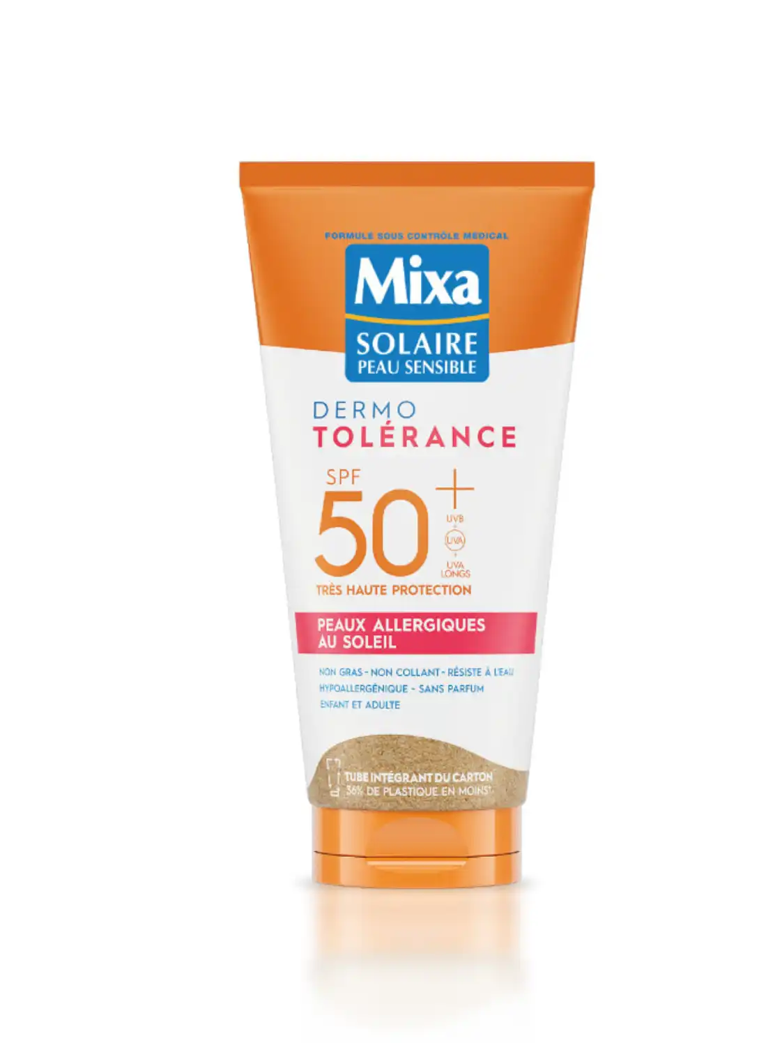 Mixa Dermo Tolérance Lait Solaire Peaux Allergiques au Soleil SPF50+ 175 ml