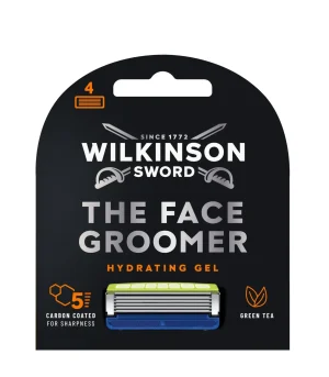 Lames de rasoir Wilkinson The Face Groomer Hydrating Gel paquet de 4