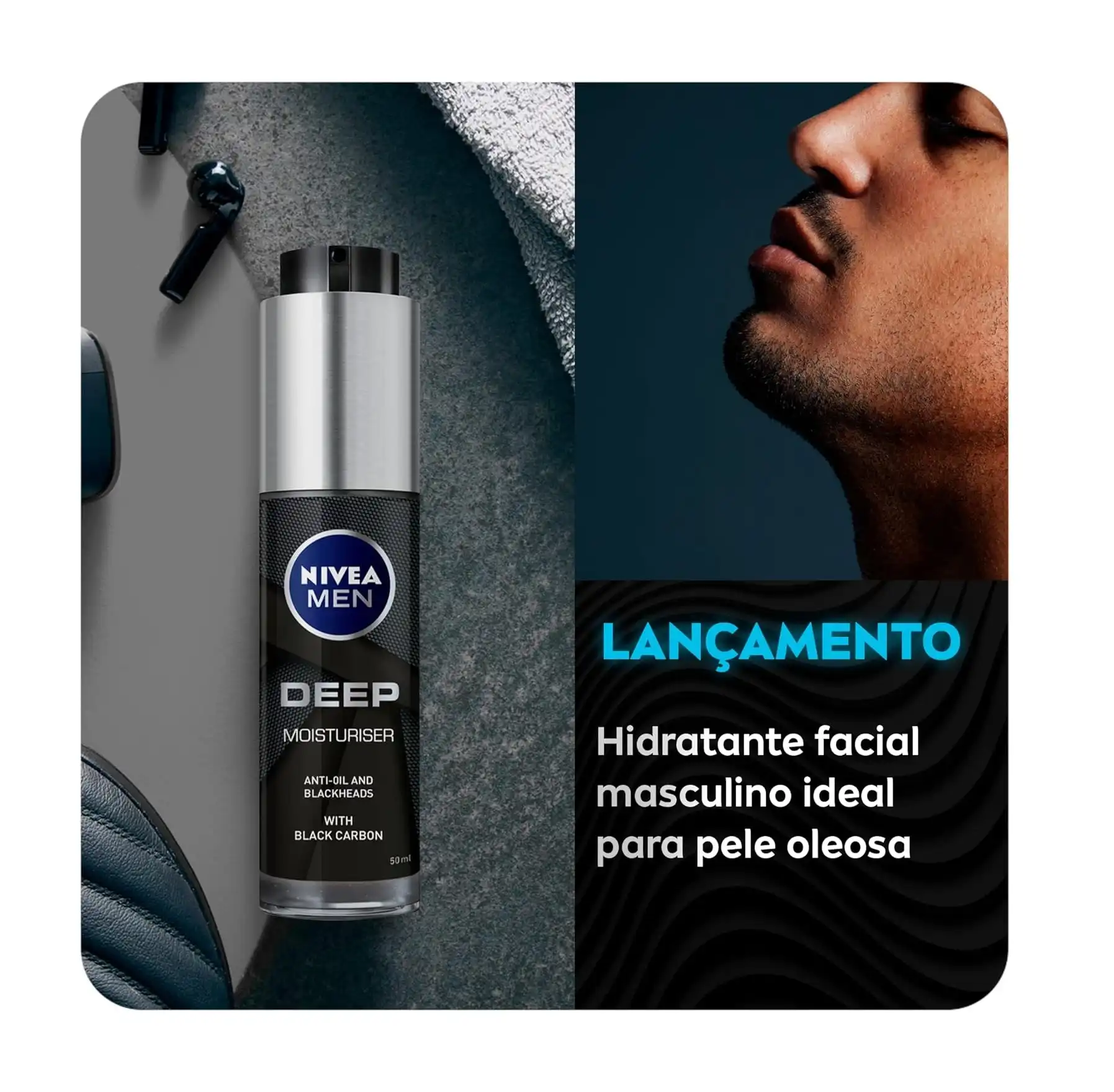NIVEA MEN Crème hydratante Deep Matte Finish – Top Care - Cosmod
