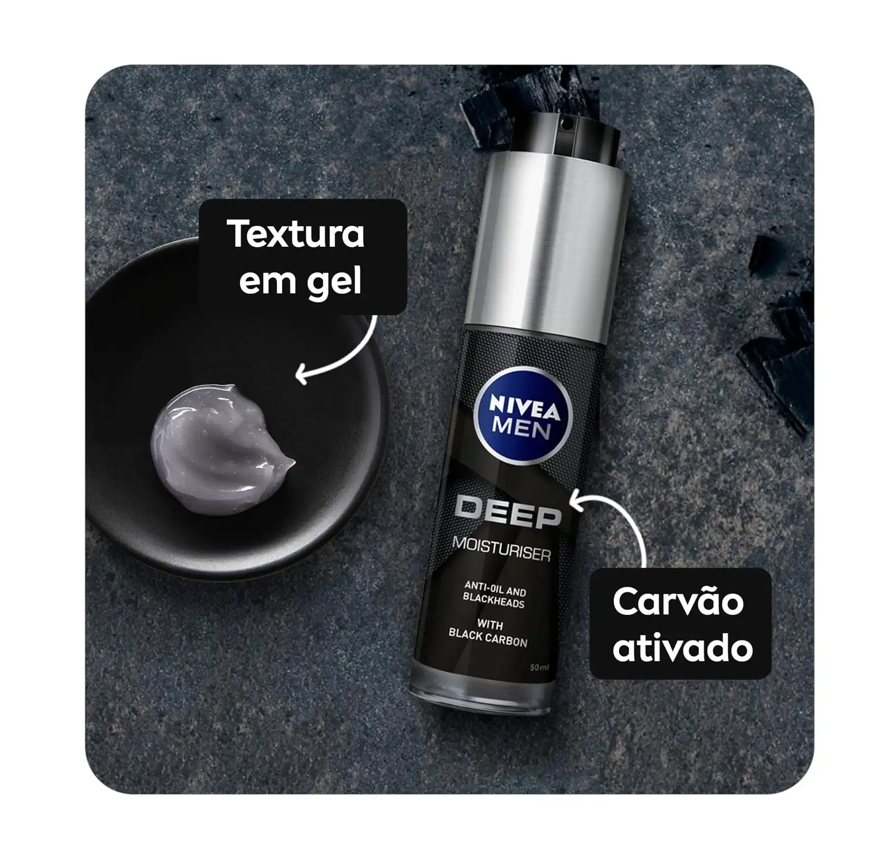 NIVEA MEN Crème hydratante Deep Matte Finish – Top Care - Cosmod