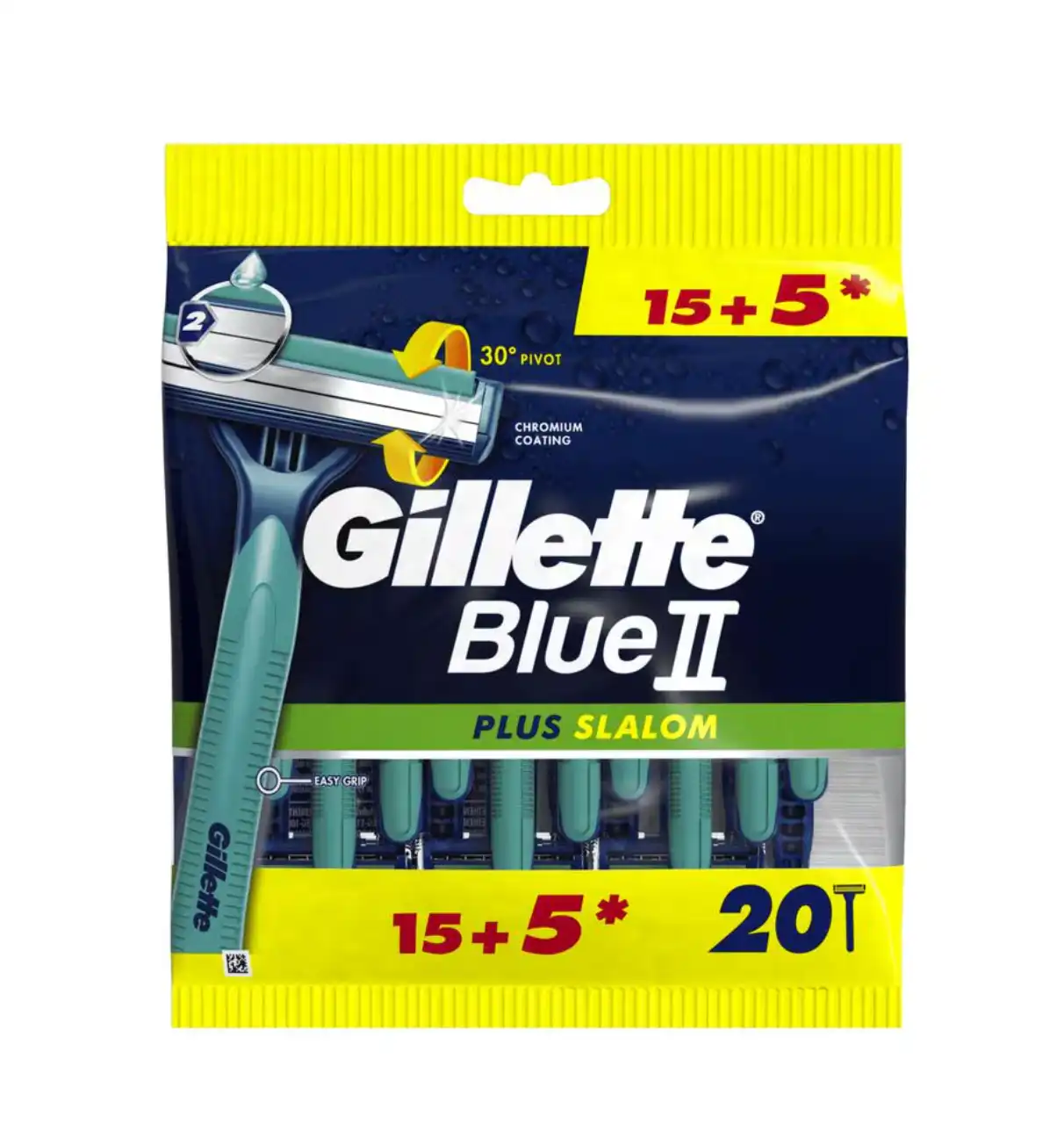 Lames jetables Gillette Blue2 Plus Slalom 20 pièces