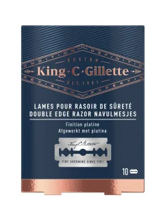 King C. Gillette Lames pour Rasoir de Sûreté Double Edge 10 pièces