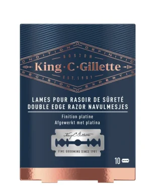 King C. Gillette Lames pour Rasoir de Sûreté Double Edge 10 pièces