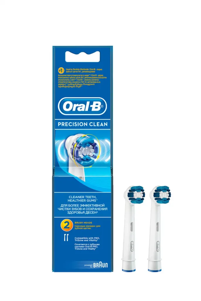 Oral-B Precision Clean pakke med 2 udskiftningsbørstehoveder