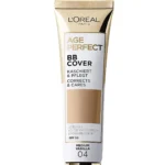 L'Oreal Paris Age Perfect BB Cover Foundation 30ml SPF50 - 04 Medium Vanilla