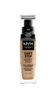 Fond de teint Nyx Professional Makeup Can't Stop Won't Stop Beige 30ml