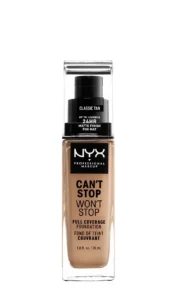 Fond de teint Nyx Professional Classic Tan CSWSF12 Couvrance totale Medium 30ML