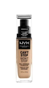 Fond de teint Nyx Professional Makeup Can't Stop CSWSF09 Medium Olive 30ML