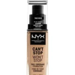 Fond de teint Nyx Professional Makeup Can't Stop CSWSF08 True Beige 30ML