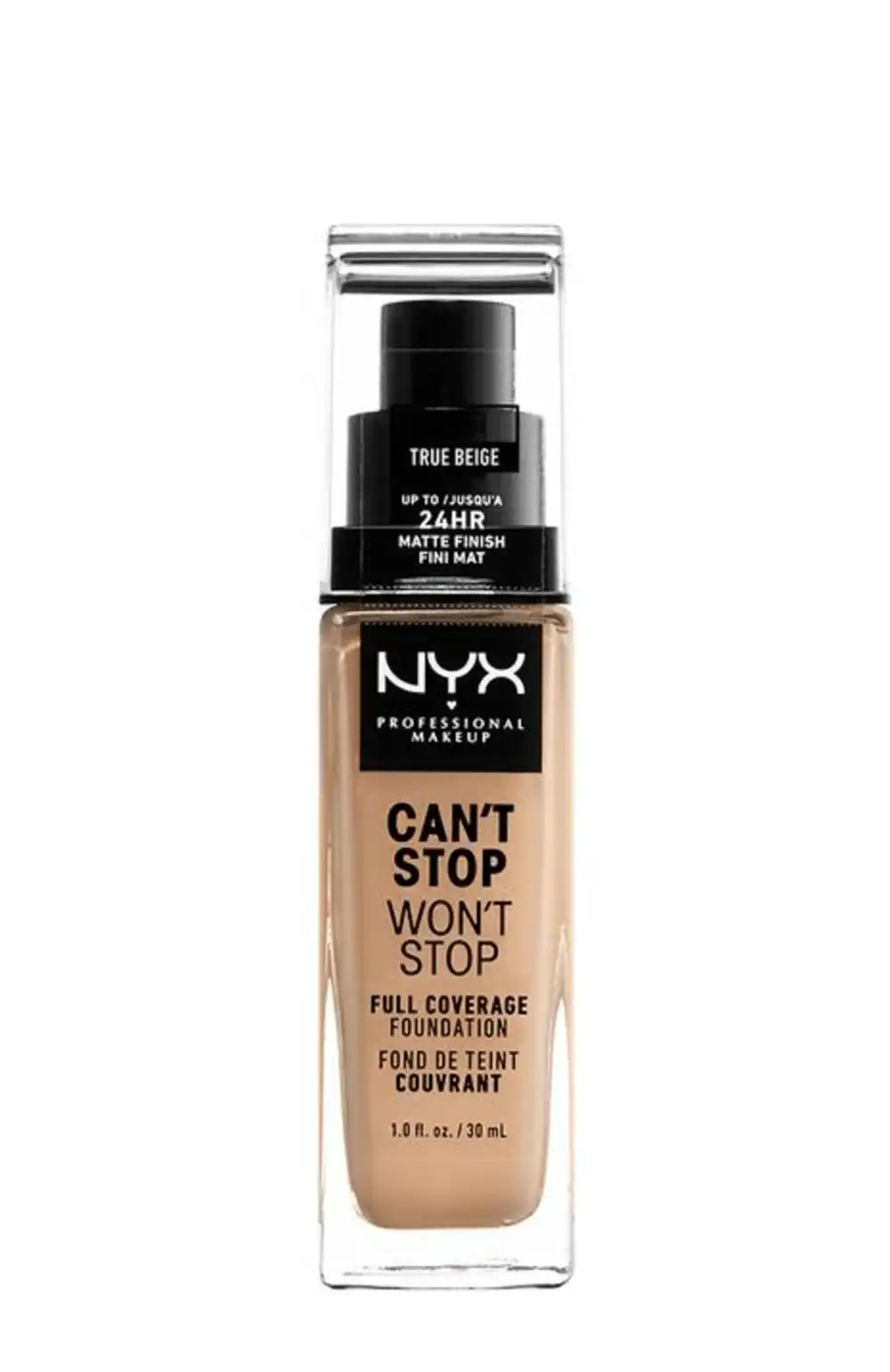 Fond de teint Nyx Professional Makeup Can't Stop CSWSF08 True Beige 30ML