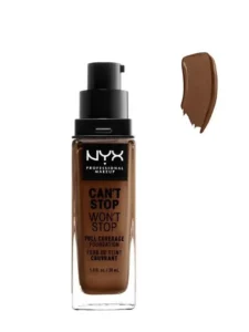 Fond de teint Nyx Cacao CSWSF21 Couvrance totale Teinte foncée 30ML