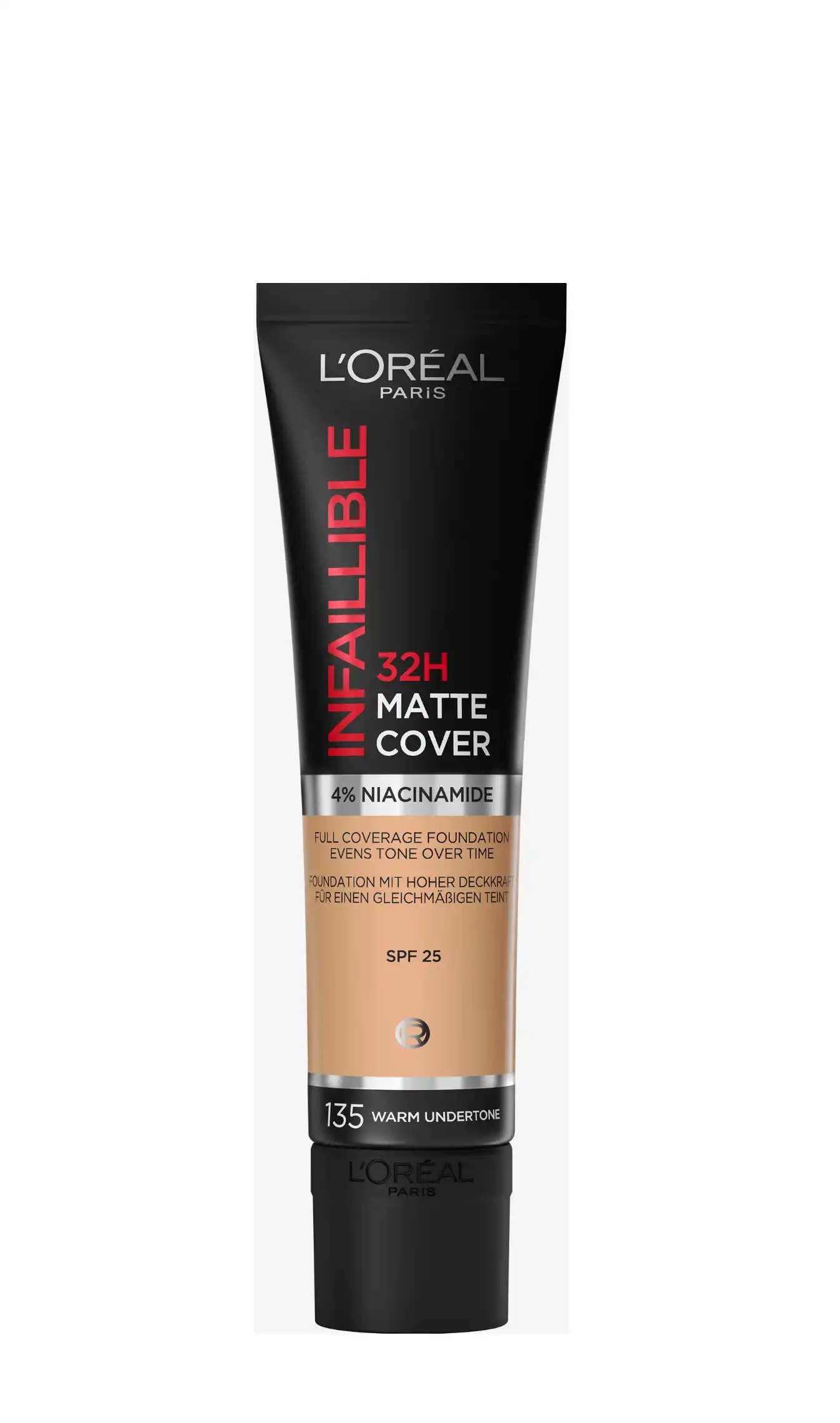 L'Oréal INFAILLIBLE 32H MATTE COVER Fond de teint 135 vanille eclat/radiant vanilla