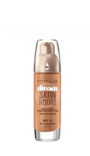 Maybelline Dream Satin Fluide Fond de teint liquide 48 Beige soleil FPS 13 - 30 ml