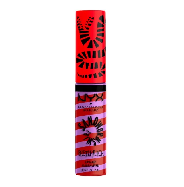 NYX Beetlejuice Sandworm Swirl Lip Gloss 8ml N/A