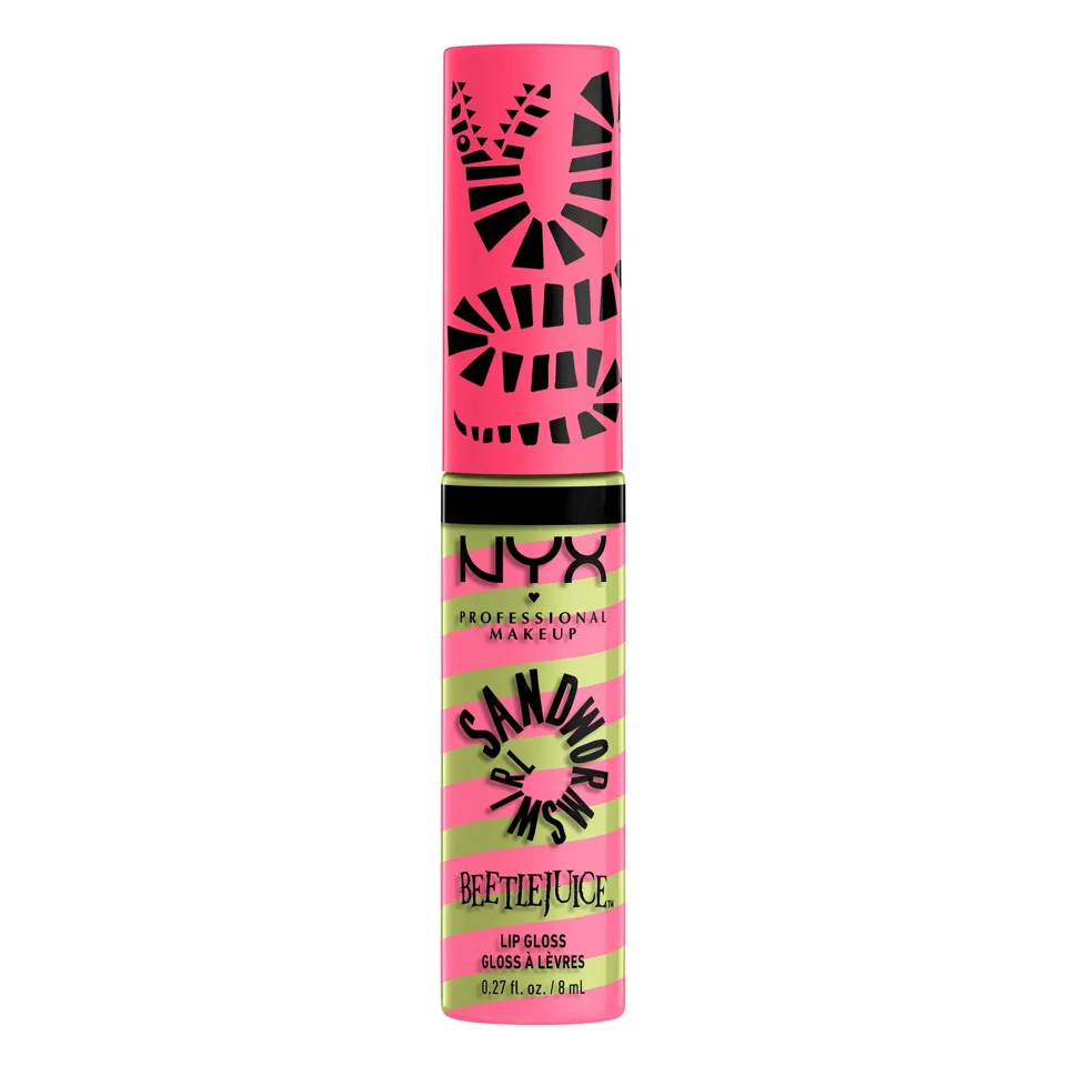 NYX Professional Makeup Beetlejuice Sandworm Swirls Butter Lip Gloss - 01 Pink 8ml