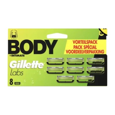 Gillette Labs Body Intimate 8 Recharges