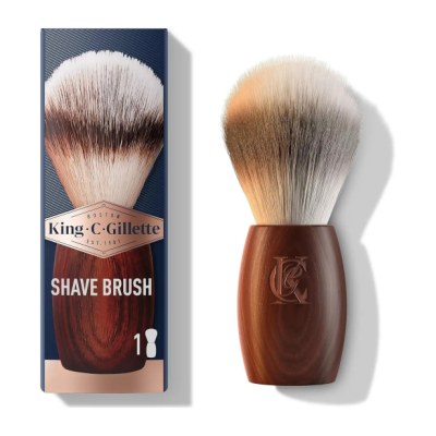 Pinceau de rasage King C. Gillette pour homme en fibres douces