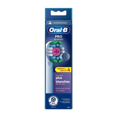 Oral-B 3D White Pro - Têtes de brosse 4 pièces