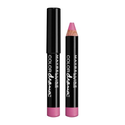 Deux crayons cosmétiques noirs à embout rose, l’un taillé et l’autre avec son capuchon