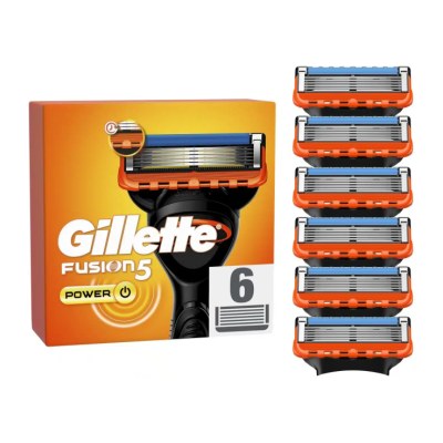 Gillette Fusion5 Power Lames de Rasoir pour Homme 6 pièces