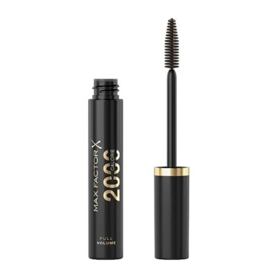 Mascara Max Factor 2000 Calorie Full Volume avec brosse applicatrice sortie du tube