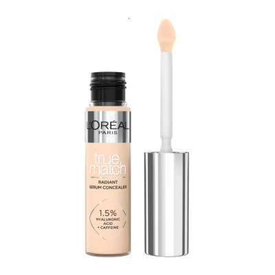 Correcteur sérum éclat True Match de L’Oréal Paris, à 1,5 % d’acide hyaluronique et caféine