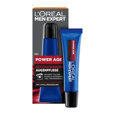 Coffret L’Oréal Men Expert Power Age, soin contour des yeux revitalisant à l’acide hyaluronique