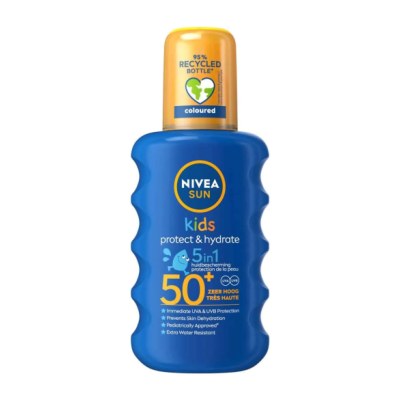 Crème solaire pour enfants NIVEA Sun Kids Protect & Hydrate, SPF 50+, très haute protection UVA/UVB résistante à l’eau
