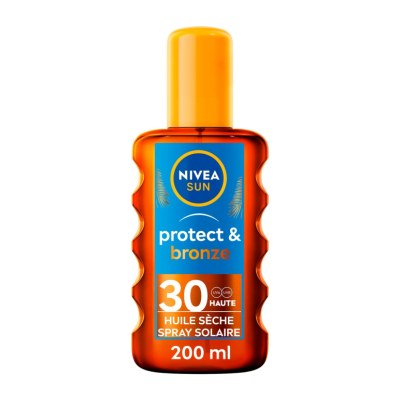 Crème Protection Solaire 200ml Spray SPF 30 Bronze NIVEA SUN