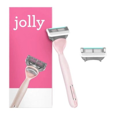Jolly rose Rasoir Femme 2 Lames de Rasoir avec Manche