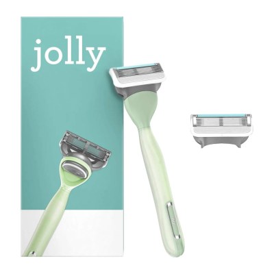 Jolly turquoise Femme 2 Lames de Rasoir Femme avec Manche