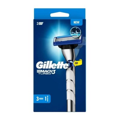 Gillette Mach3 Turbo Système de rasage + 3 lame de rasoir