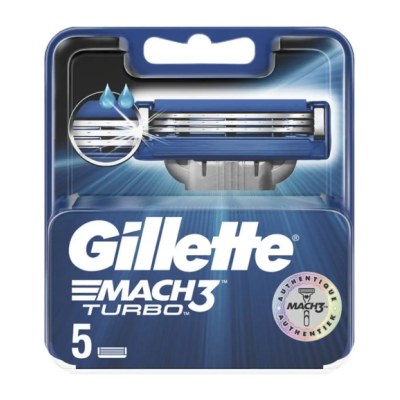 Gillette Mach3 Turbo 5 pieces Razor blades