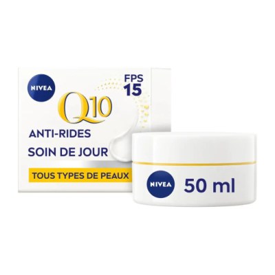 NIVEA Crème anti rides power de jour 50ml Q10 Power FPS 15