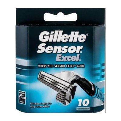 Gillette Lames de Rasoir Sensor 3 Lames de Recharges 10 pièces