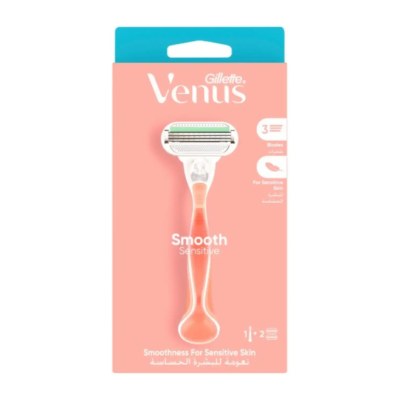 Gillette Venus Smooth Sensitive rasoir + 2 lames de rasoir