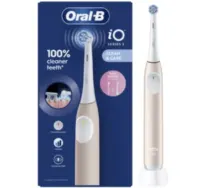 Brosse à dents électrique Oral-B iO Series 2 blanche et beige, avec capteur de pression et trois modes