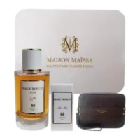 Ensemble de parfumerie Maison Maissa « Magic Moment » avec élixir, huile parfumée et étui noir