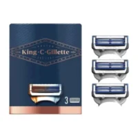Gillette King C Lames de Rasoir Homme 3 Lames de Recharge