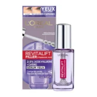 Sérum pour les yeux L’Oréal Revitalift Filler, 2,5 % d’acide hyaluronique et caféine, sans parfum