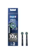 Têtes de brosse Oral-B CrossAction noires - 2 pièces