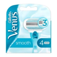 Gillette Venus Lot de 4 lames lisses pour rasoir à 3 lames