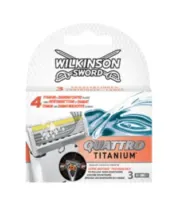 Lames de rasoir Wilkinson Quattro Titanium – 3 pièces