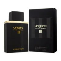 Eau de toilette pour homme Emanuel Ungaro III, flacon et coffret de 100 ml